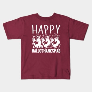 Happy HalloThanksMas Kids T-Shirt